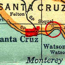 Map of Santa Cruz